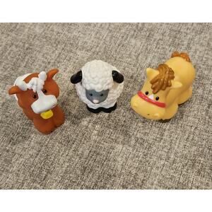 Fisher Price Little People by Mattel Horse Sheep Cow Farm Animals 2007/2008